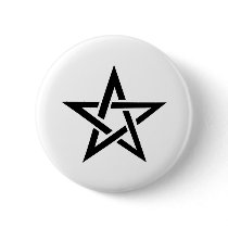 black pentacle pentagram devil 666 buttons
