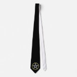 Black Pentagram Pentacle Witch Wiccan Magic Tie