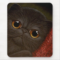 BLACK PERSIAN KITTEN CAT Mousepad