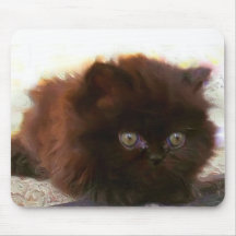 Black Persian Kitten mousepad