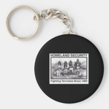Black Photo Indian Homeland Security Key Chain
