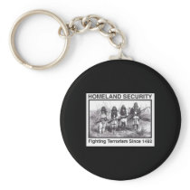 Black Photo Indian Homeland Security Key Chain