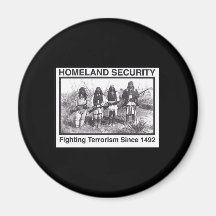 Black Photo Indian Homeland Security Refrigerator Magnets