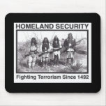 Black Photo Indian Homeland Security mousepads