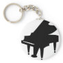 black piano icon keychain