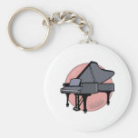 black piano keychains