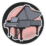 black piano stickers