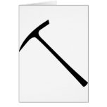black pickax icon cards