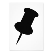 Black pin icon custom invites