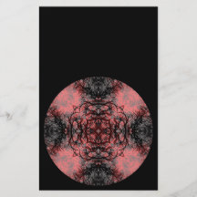 Black, Pink and Grey Gothic Pattern. Personalized Flyer