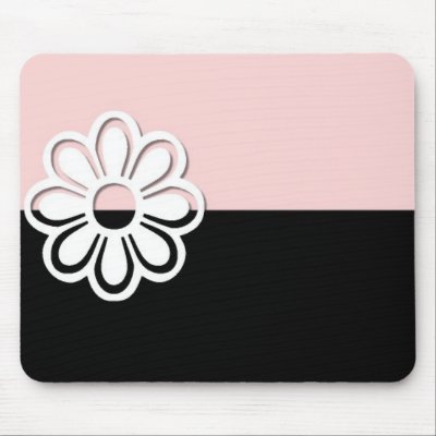 Black & Pink Design 3 Mousepad by mrssocolov