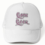 Black Pink Pattern Goth Geek Trucker Hats