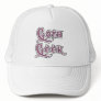 Black Pink Pattern Goth Geek Trucker Hats