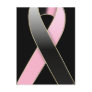 Black & Pink Ribbon Awareness Postcards
