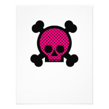 Black Pink Skull Custom Announcements