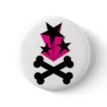 Black Pink Stars Crossbones