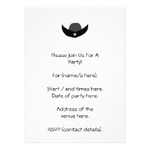 Black Pirate Hat Illustration. Custom Announcement