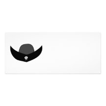Black Pirate Hat Illustration. Personalized Announcement