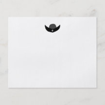 Black Pirate Hat Illustration. Personalised Flyer