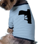 black pistol down dog t shirt