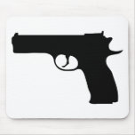black Pistol icon mousepads