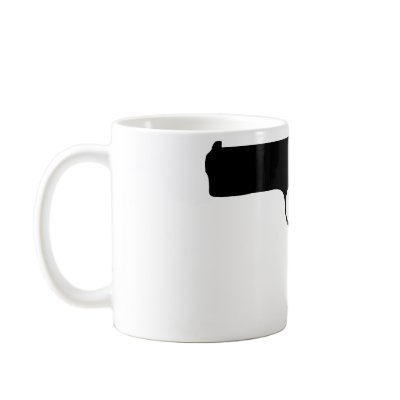 black Pistol icon Coffee Mug by Tomaniac