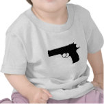 black Pistol icon T Shirts