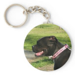 Black Pit Bull keychain