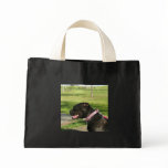 Black Pitbull tote bag