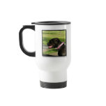 Black Pitbull Travel Mug