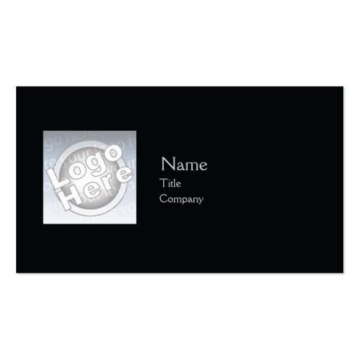 Black Plain - Business Business Card Templates