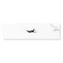 Black Plane Bumper Sticker