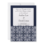 Black Pocket Filgiree Wedding Invitations