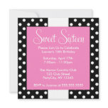 Black Polka Dots invitations