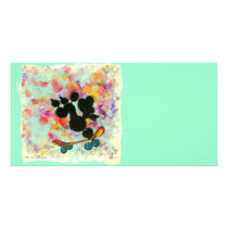 Black Poodle Skateboard Art Print