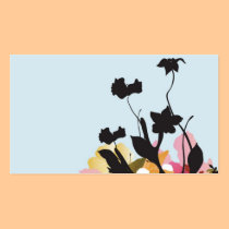 Black poppies Business Card business cards