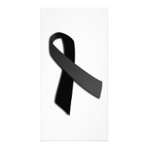 Black POW MIA Rememrance Awareness Ribbon Personalized Photo Card