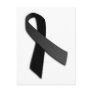 Black POW MIA Rememrance Awareness Ribbon Post Cards
