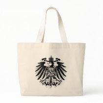 Black Prussian Eagle Tote Bags