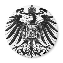 Black Prussian Eagle Refrigerator Magnet