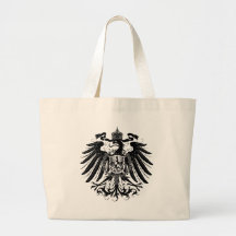 Black Prussian Eagle Tote Bags