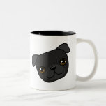 Black Pug Coffee Mug