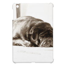 Black Pug iPad Mini Covers