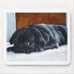 Black Pug Puppy Mousepad