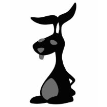 Black Rabbit by Allonzo Inc t-shirts