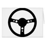 black racing steering wheel icon cards