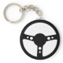 black racing steering wheel icon keychains