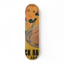 black rasberry ice cream ad skateboard