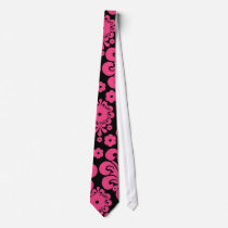 black raspberry red pink mod damask custom ties