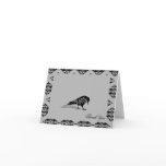 Black Raven Gothic Frame Wedding Thank You cards
